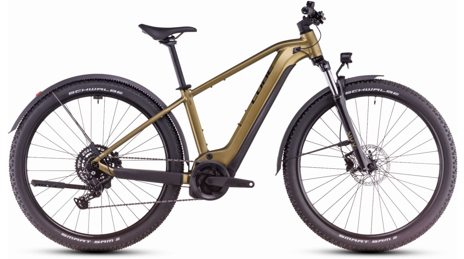 Cube Reaction Hybrid Performance 625 Wh Allroad E-Bike Hardtail Diamant goldenlime´n´black