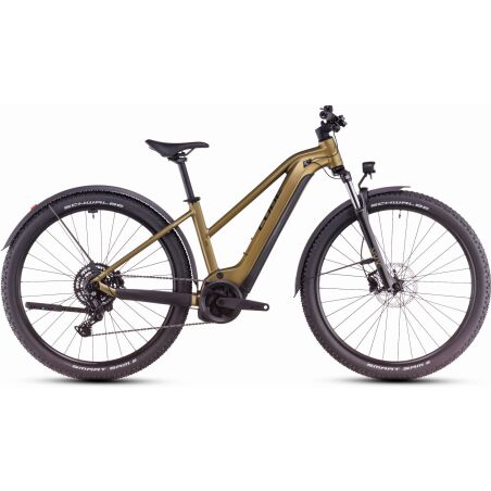 Cube Reaction Hybrid Performance 625 Wh Allroad E-Bike Hardtail Trapeze goldenlime&acute;n&acute;black