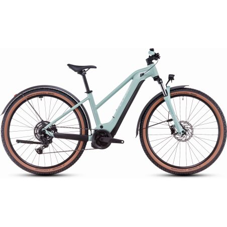 Cube Reaction Hybrid Performance 625 Wh Allroad E-Bike Hardtail Trapeze skylightblue&acute;n&acute;white