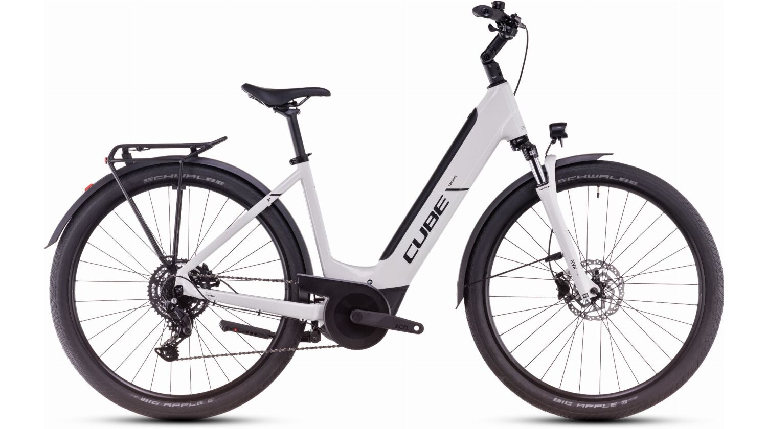 Cube Touring Hybrid One 500 Wh E-Bike Easy Entry 28" cotton´n´black