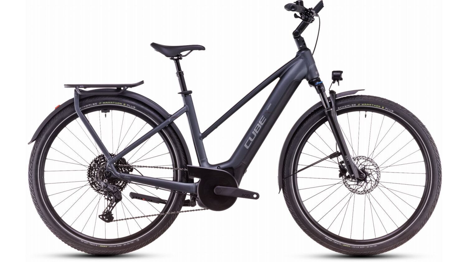 Cube Touring Hybrid Pro 625 Wh E-Bike Trapeze 28" metallicgrey´n´chrome