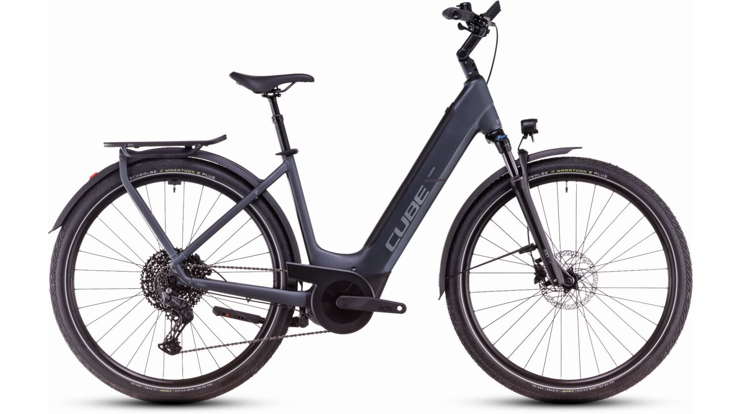 Cube Touring Hybrid Pro 625 Wh E-Bike Easy Entry 28" metallicgrey´n´chrome