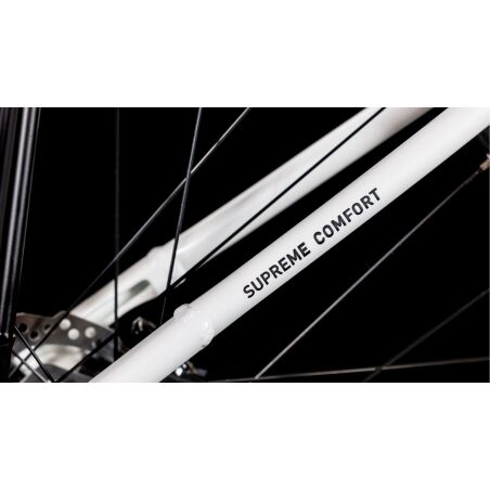 Cube Supreme Hybrid Comfort One 500 Wh E-Bike Easy Entry metallicwhite&acute;n&acute;black