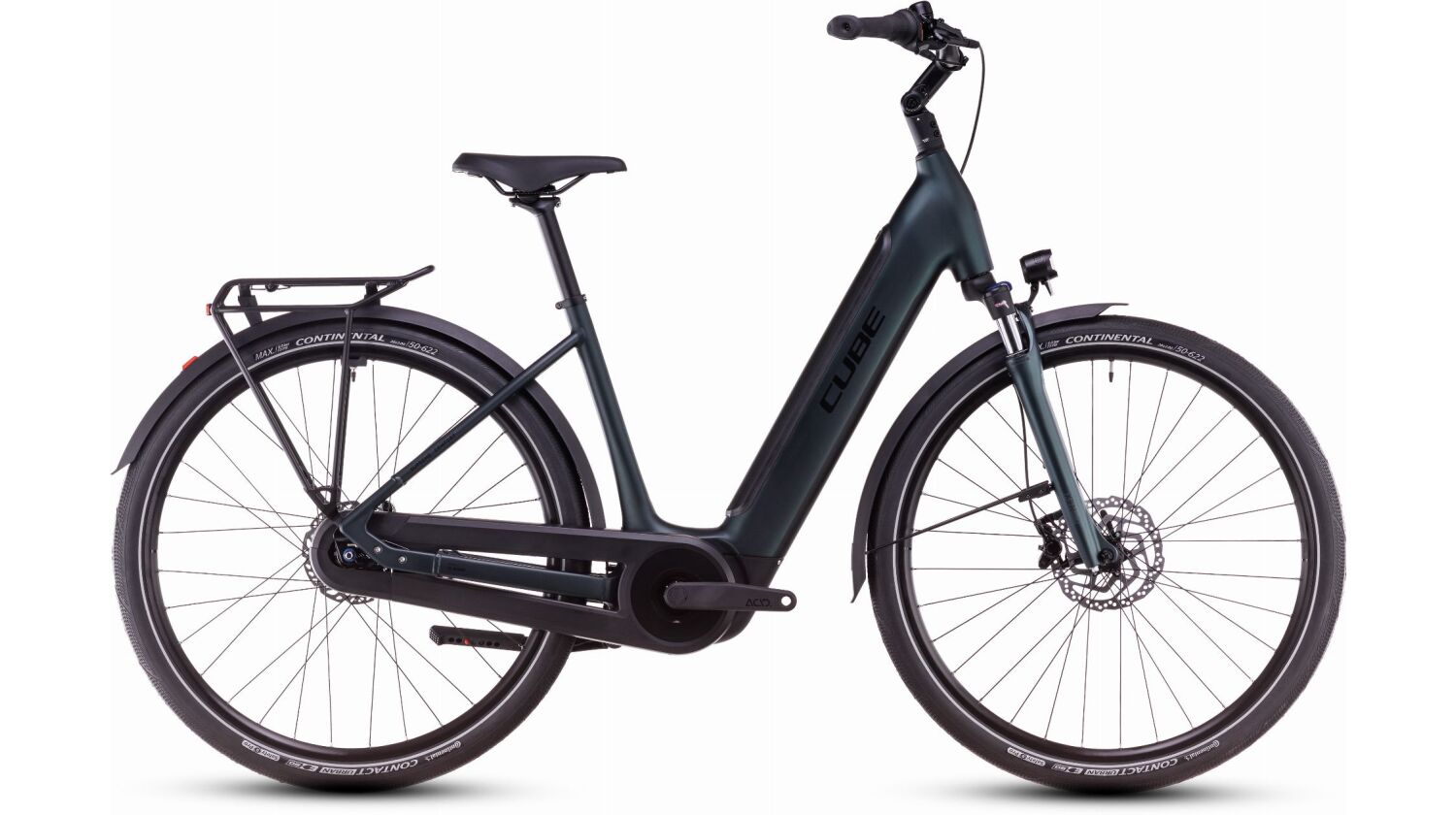 Cube Supreme RT Hybrid Comfort EX 500 Wh E-Bike Easy Entry viridian´n´black