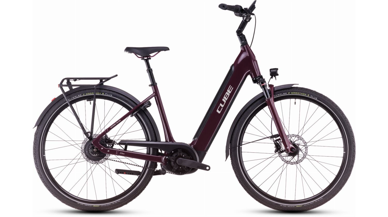 Cube Supreme Hybrid Deluxe Pro 625 Wh E-Bike Easy Entry 28" amarone´n´grey