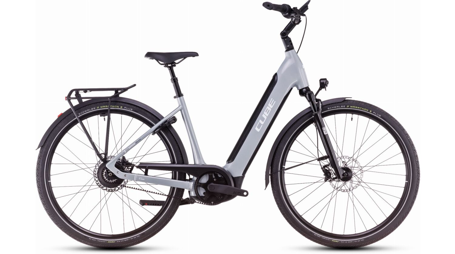 Cube Supreme Hybrid Deluxe SLX 625 Wh E-Bike Easy Entry 28" polargrey´n´white