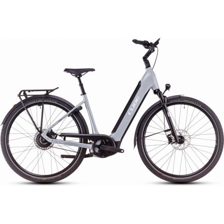 Cube Supreme Hybrid Deluxe SLX 625 Wh E-Bike Easy Entry 28&quot; polargrey&acute;n&acute;white