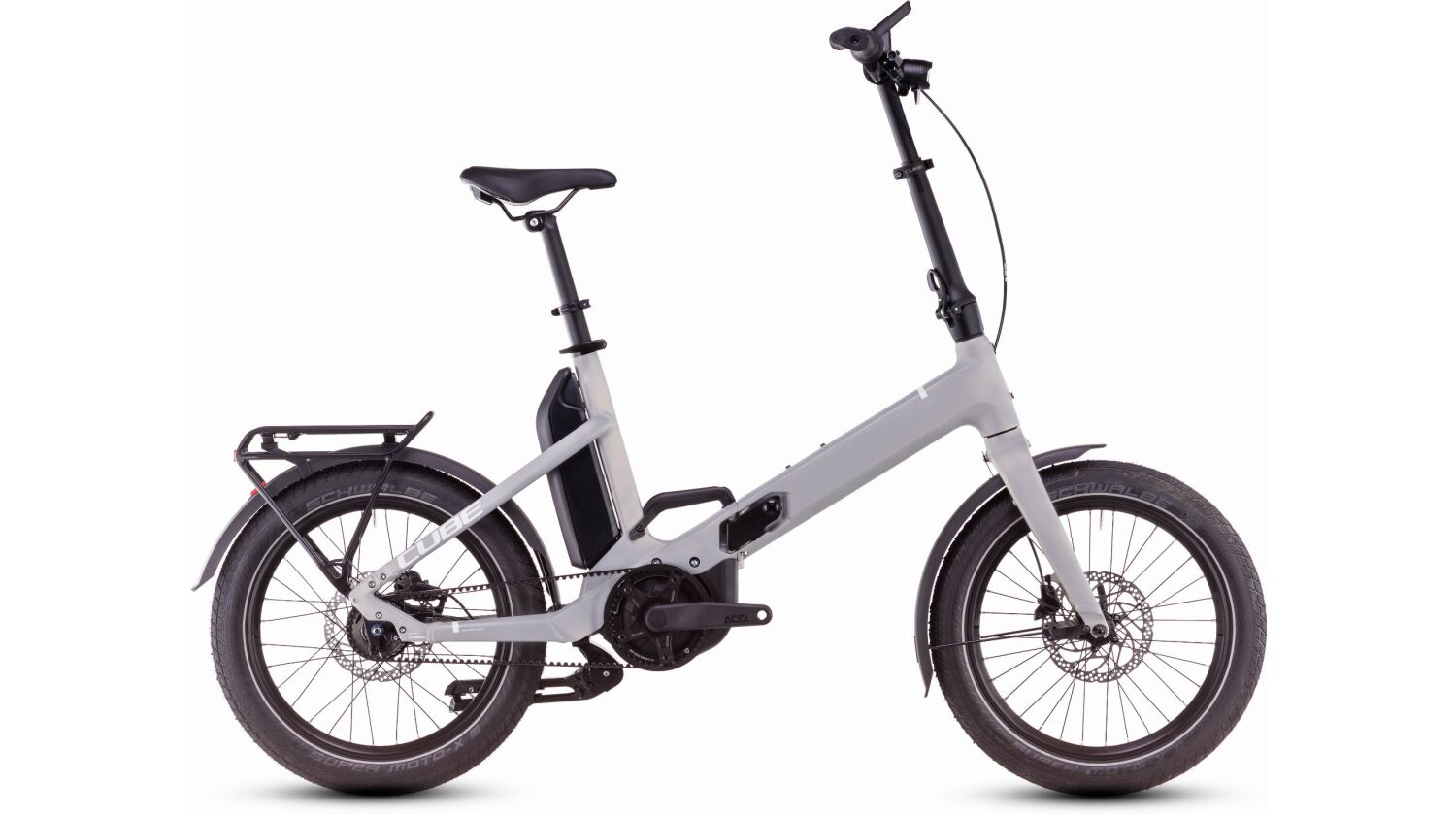 Cube Fold Hybrid Comfort 500 Wh E-Bike 20" pearlysilver´n´white one size