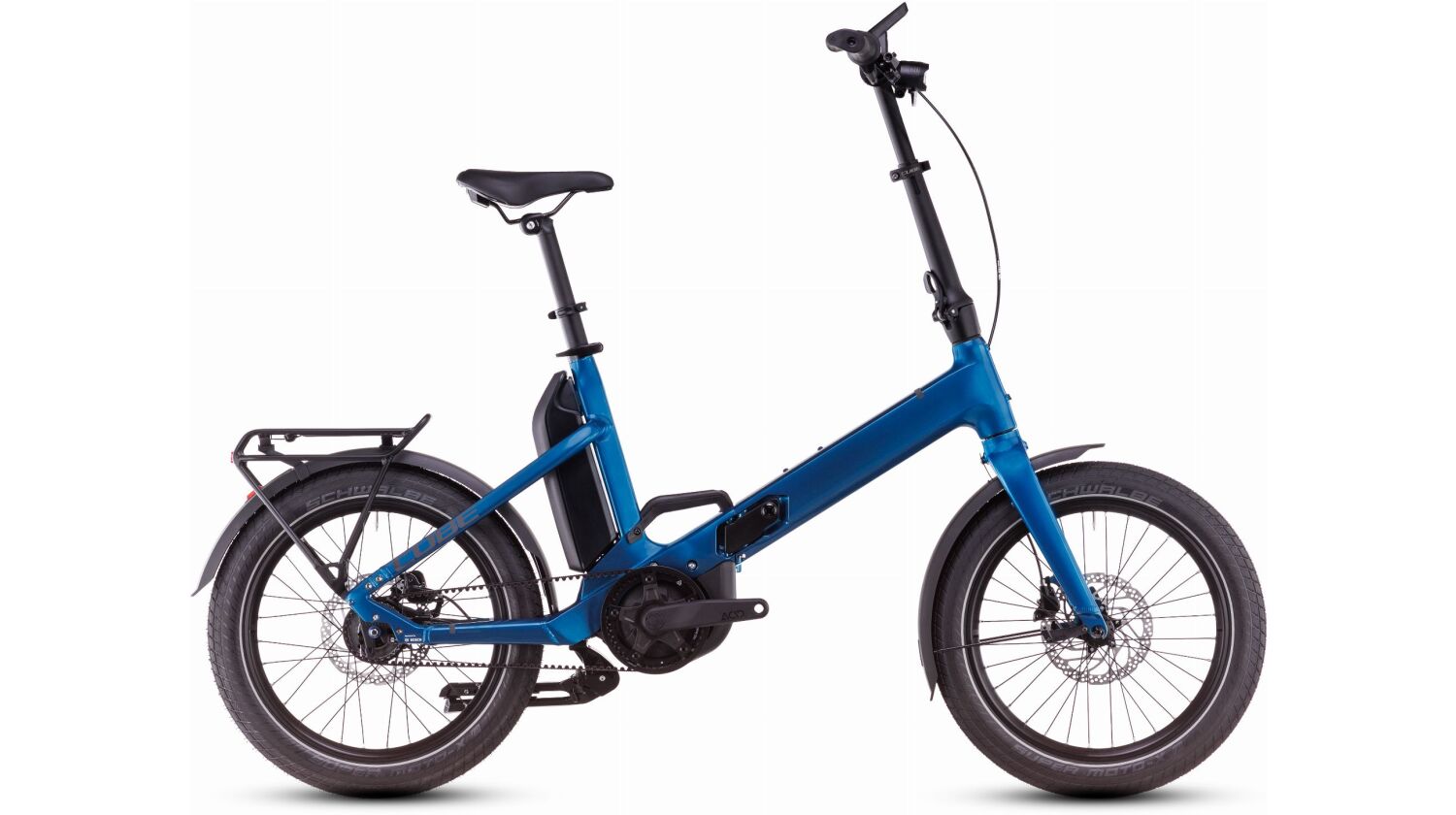 Cube Fold Hybrid Comfort 500 Wh E-Bike 20" electricblue´n´reflect one size