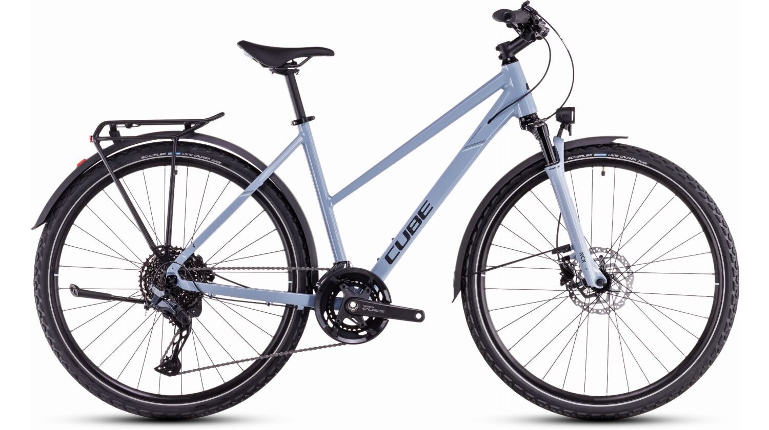 Cube Nature EXC Allroad Trekkingrad Trapeze 28" pigeonblue´n´black