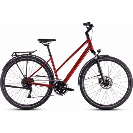 Cube Touring Pro Trekkingrad Trapeze 28&quot; maroon&acute;n&acute;pearl