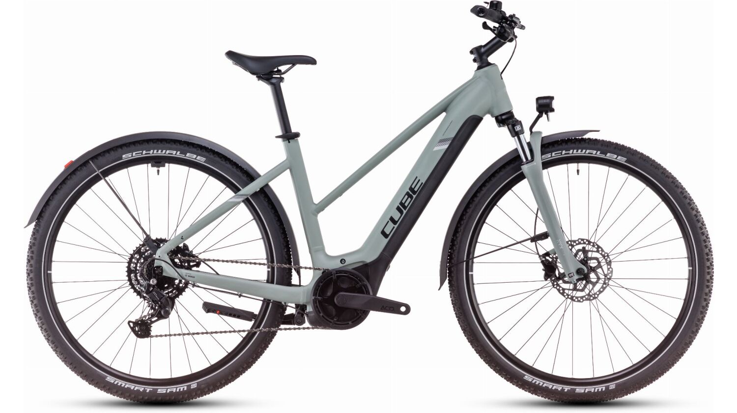 Cube Nuride Hybrid Performance 500 Wh Allroad E-Bike Trapeze 28" swampgrey´n´black