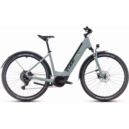 Cube Nuride Hybrid Performance 500 Wh Allroad E-Bike Easy Entry 28&quot; swampgrey&acute;n&acute;black