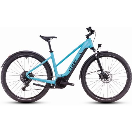 Cube Nuride Hybrid Performance 500 Wh Allroad E-Bike Trapeze 28&quot; swimmingpool&acute;n&acute;black