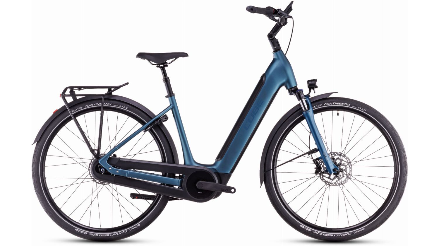 Cube Supreme RT Hybrid Comfort EXC 500 Wh E-Bike Easy Entry blue´n´black