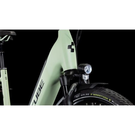 Cube Supreme Hybrid Comfort SLX 625 Wh E-Bike Easy Entry 28&quot; aloegreen&acute;n&acute;black