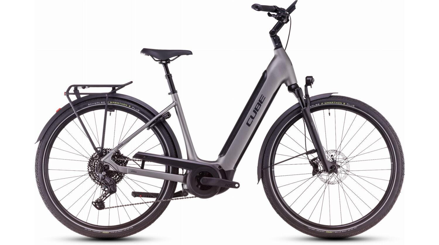 Cube Supreme Hybrid SLX 625 Wh E-Bike Easy Entry 28" grey´n´lunar