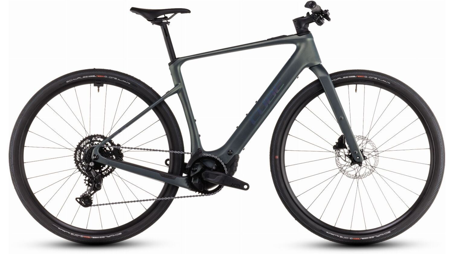 Cube Nulane Hybrid C:62 Race 400X Wh E-Bike Diamant 28" sagebrushgreen´n´prism