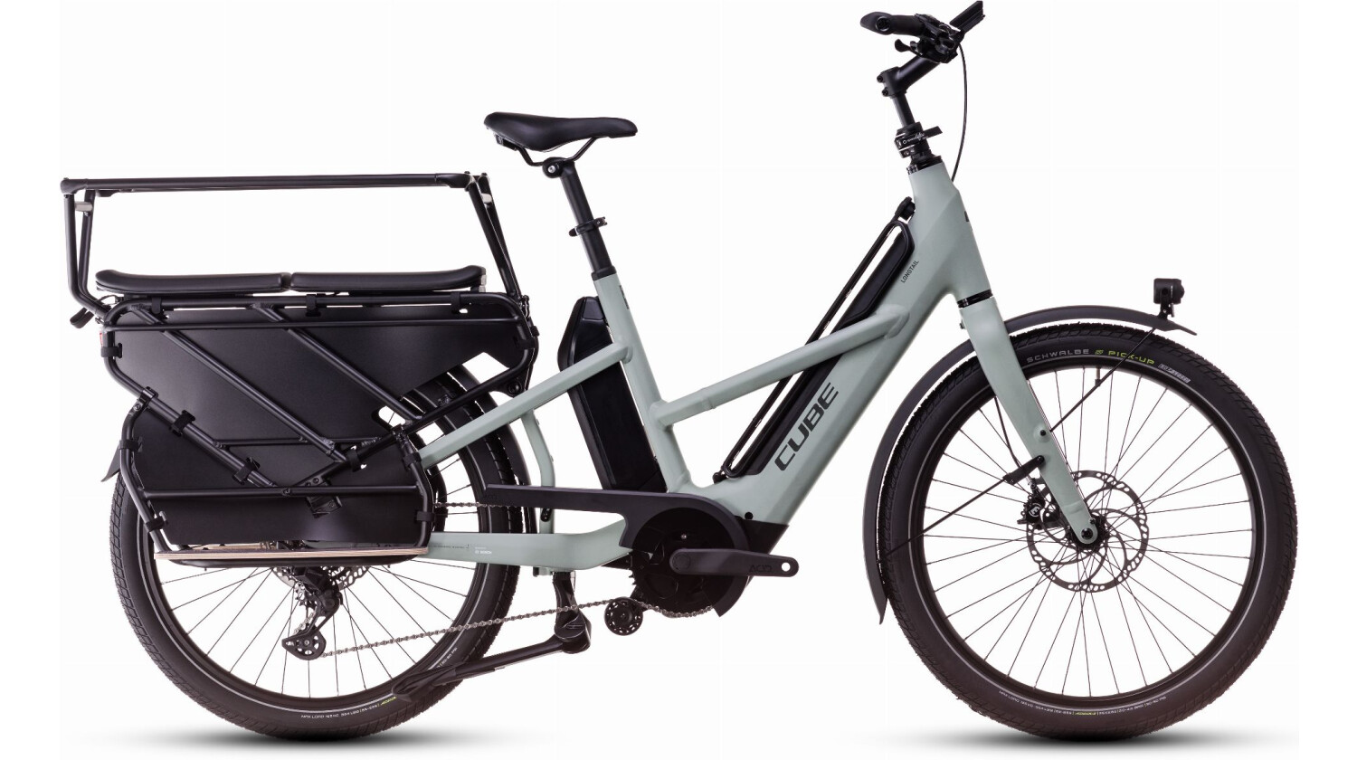 Cube Longtail Sport Hybrid Family 725 Wh E-Lastenrad 26" swampgrey´n´reflex one size