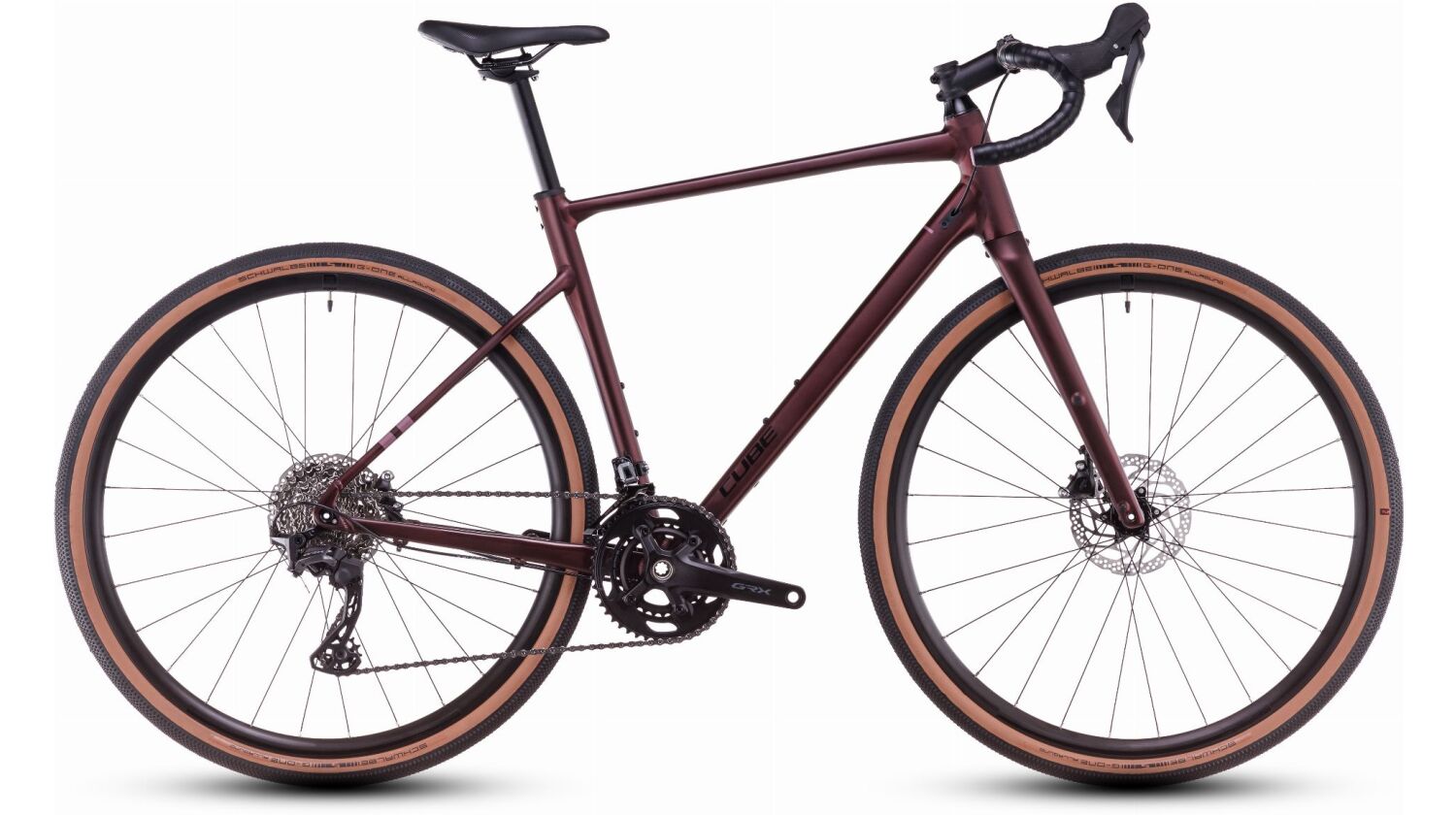 Cube Nuroad Race Gravelbike Diamant rubyred´n´gloss