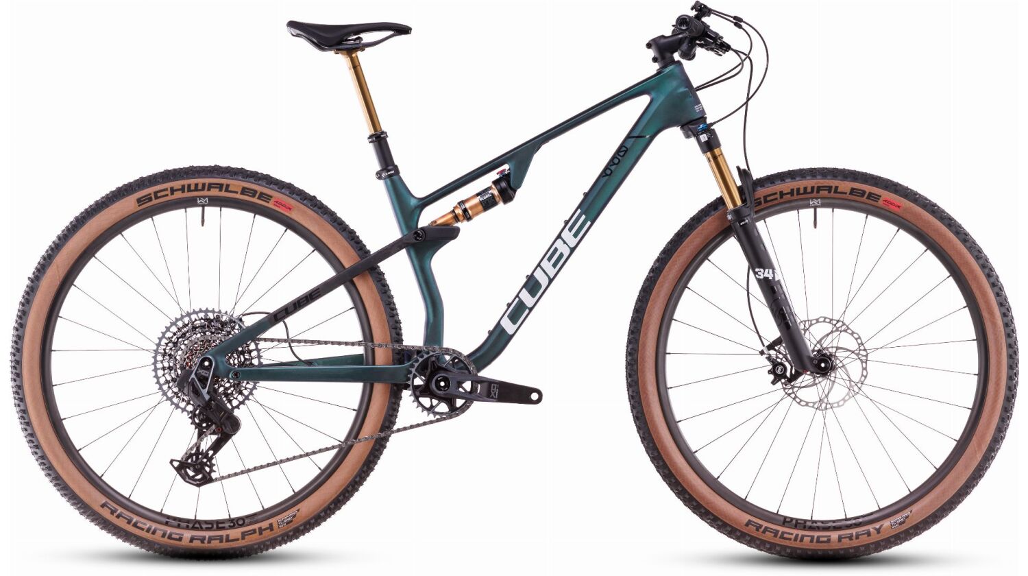 Cube AMS Zero99 C:68X SLX MTB-Fully 29" liquidgoblin´n´white