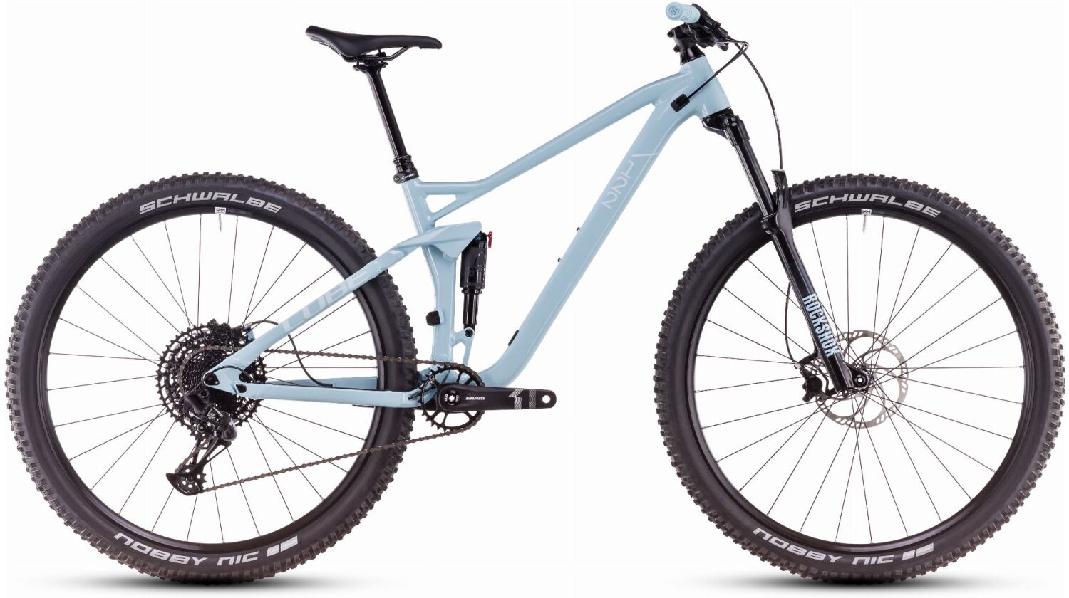 Cube Stereo One22 Pro MTB-Fully skylightblue´n´white