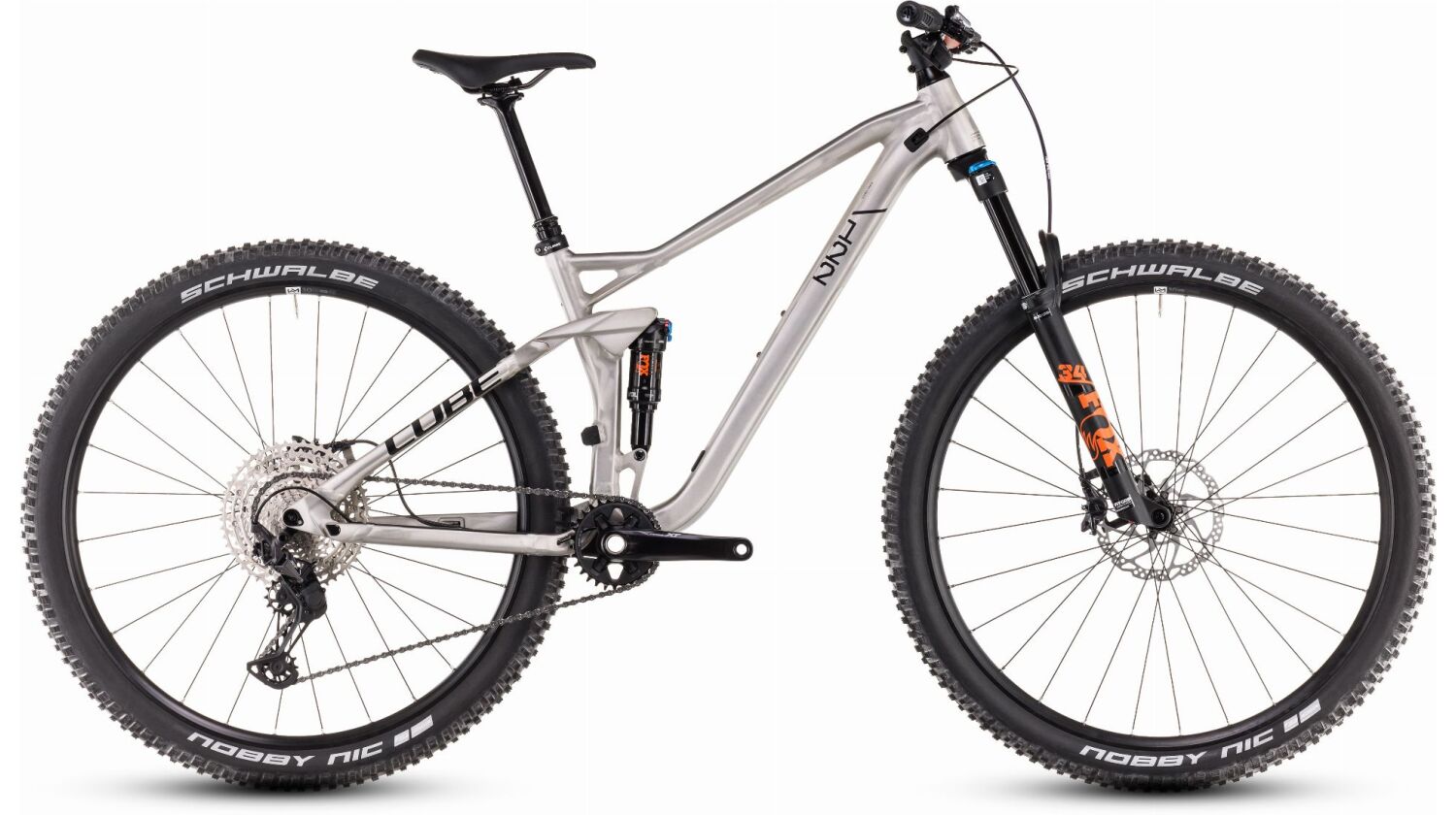 Cube Stereo One22 Race MTB-Fully rawmetal´n´black