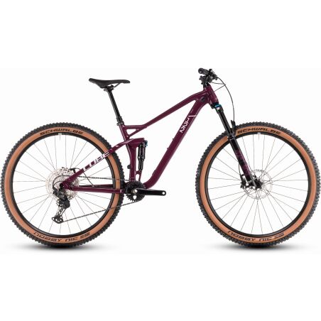 Cube Stereo One22 Race MTB-Fully wine´n´grey