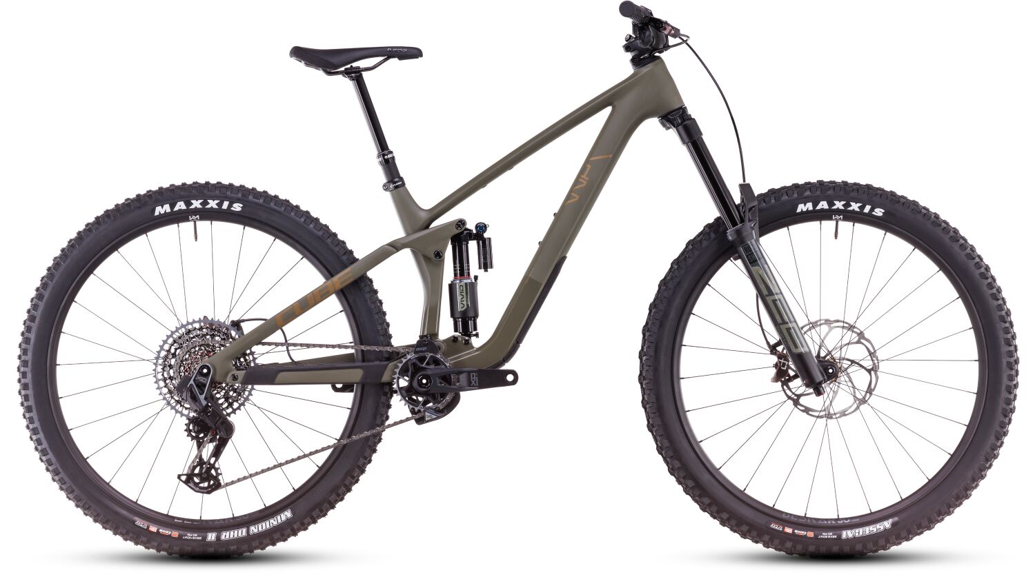 Cube Stereo One77 C:68X TM MTB-Fully 29" dustyolive´n´gold