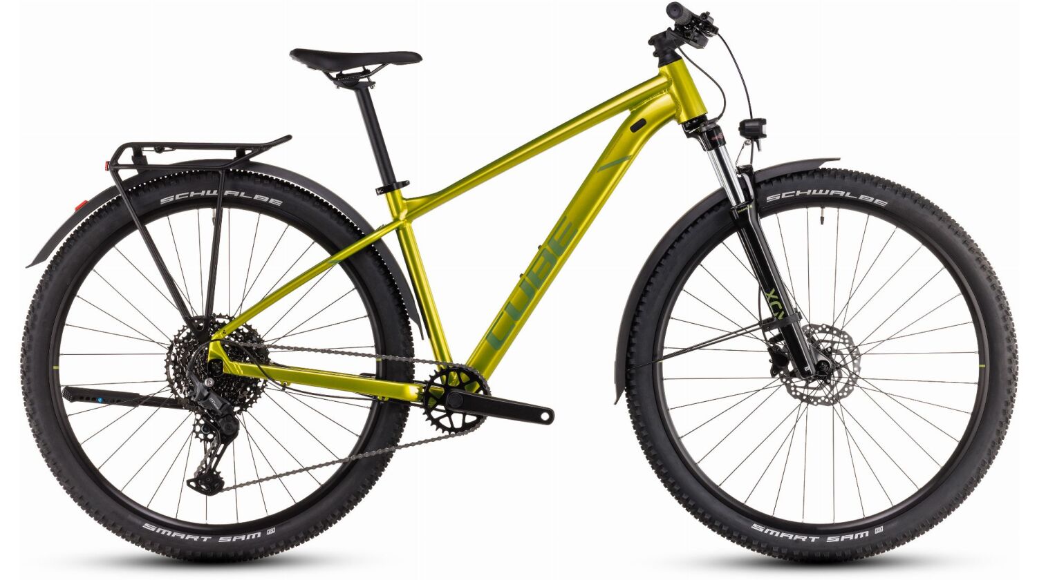 Cube Aim SLX Allroad MTB-Hardtail Diamant flashlime´n´juniper