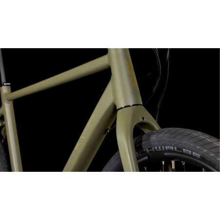 Cube Hyde Pro Cityrad Diamant 28&quot; dustyolive&acute;n&acute;gold