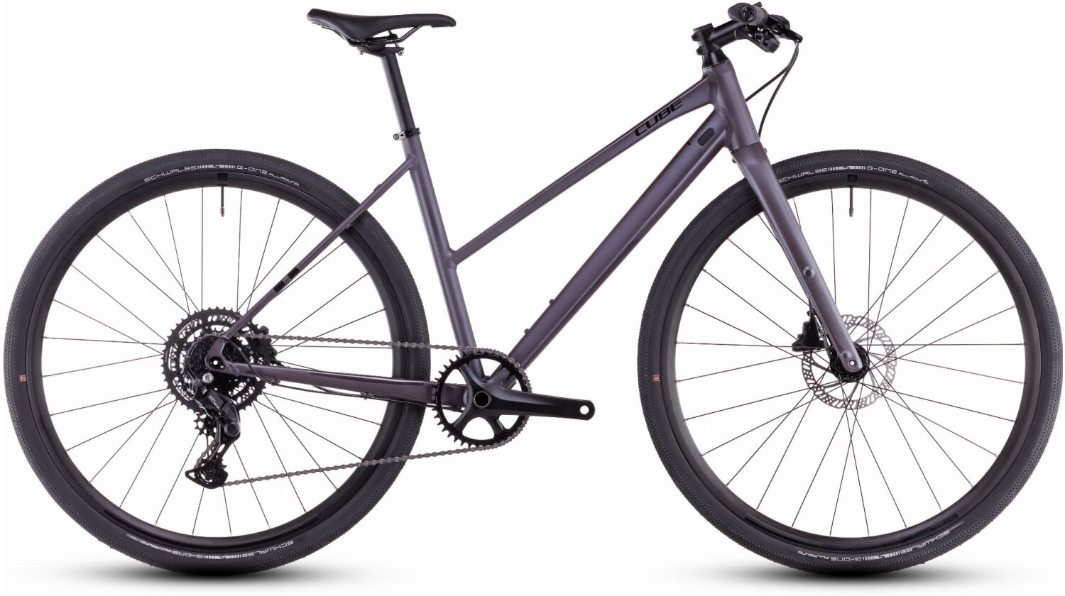 Cube Nulane One Fitnessbike Trapeze 28" mineralgrey´n´black