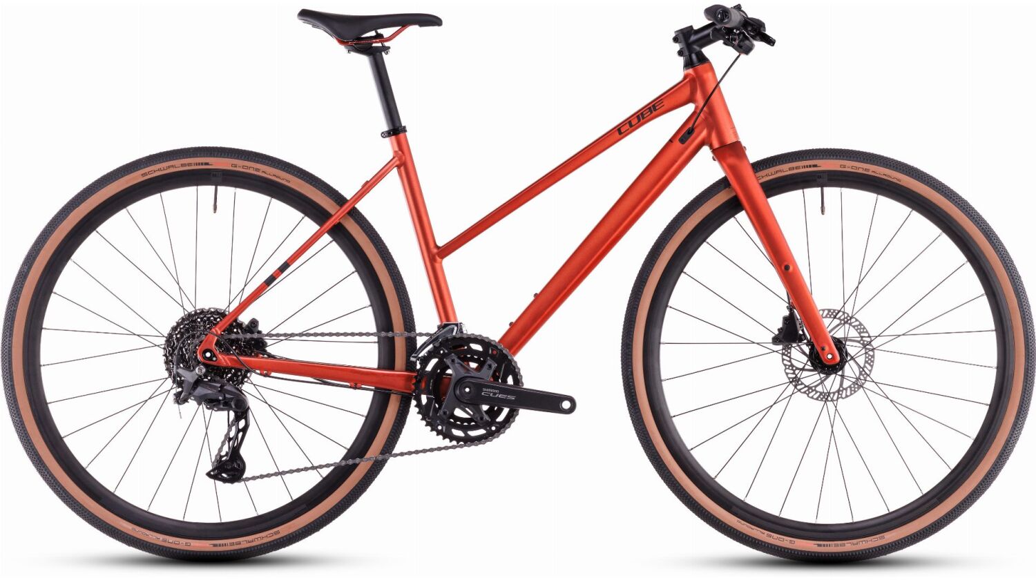 Cube Nulane Pro Fitnessbike Trapeze 28" fireorange´n´black