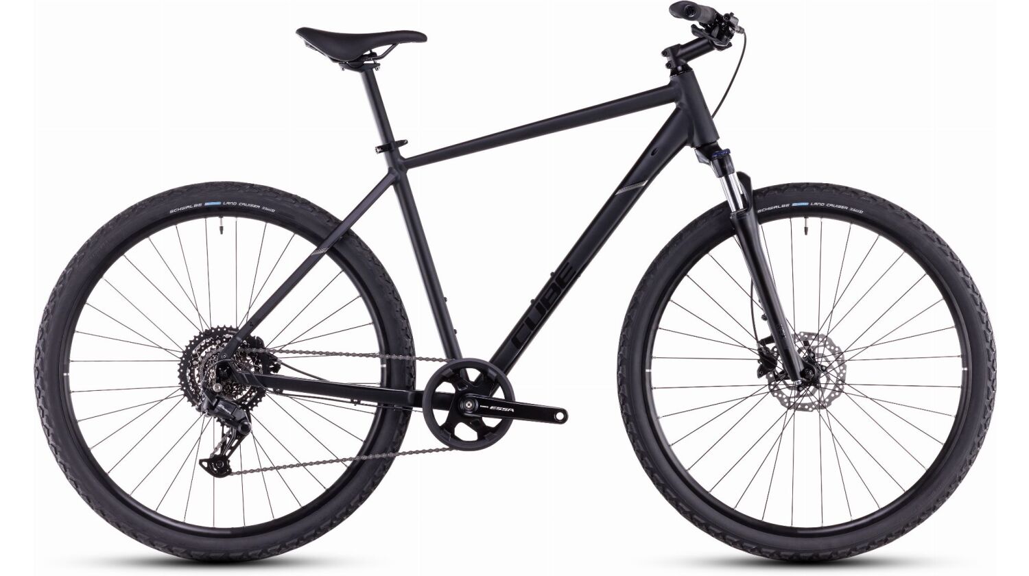 Cube Nature One Crossrad Diamant 28" black´n´black