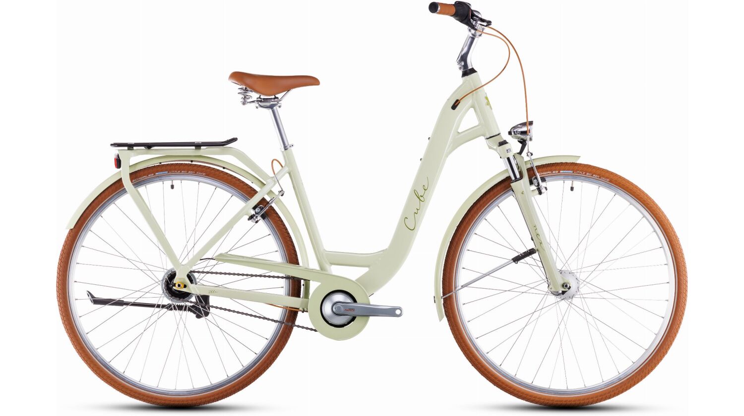 Cube Ella Cityrad Easy Entry 28" matchagreen´n´green