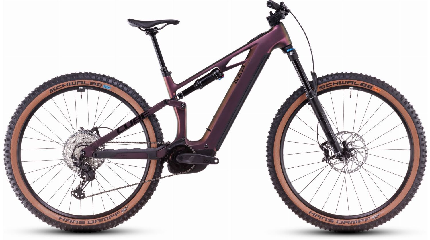 Cube Stereo Hybrid One44 HPC SLX 800 Wh E-Bike Fully molotov´n´black