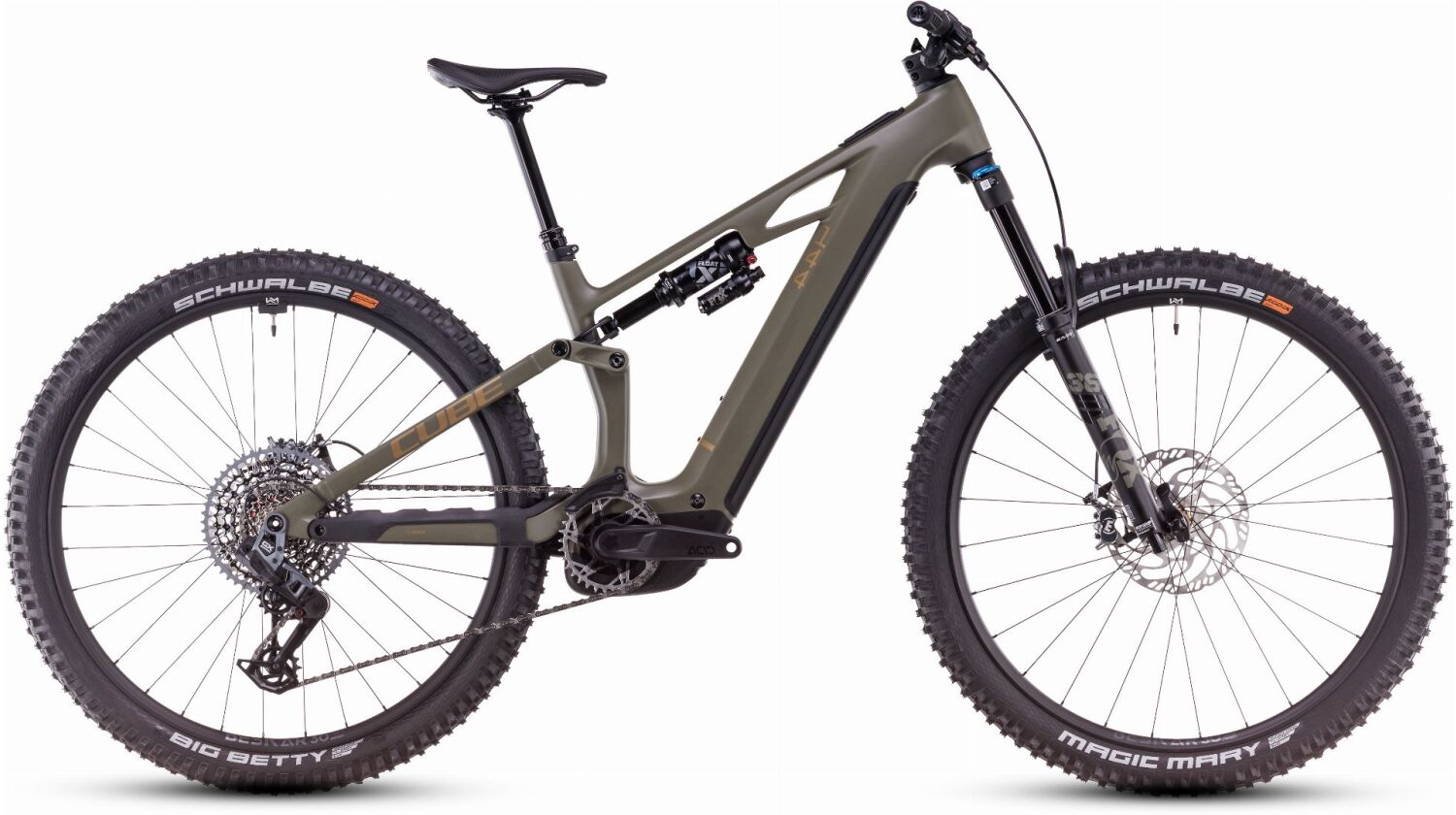 Cube Stereo Hybrid One44 HPC TM 800 Wh E-Bike Fully dustyolive´n´gold