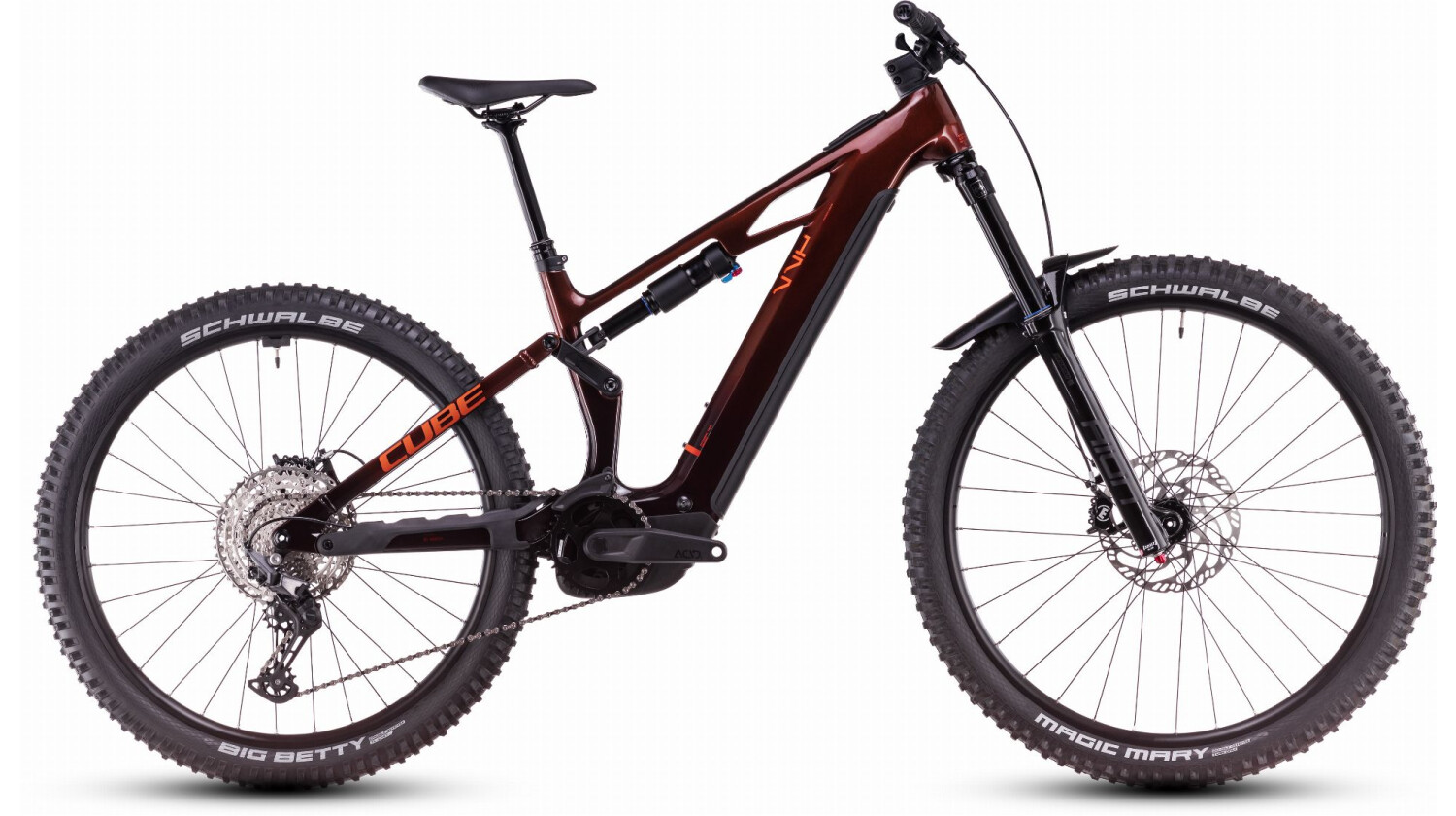 Cube Stereo Hybrid One77 HPC Race 800 Wh E-Bike Fully 29"/27,5" liquidorange´n´orange