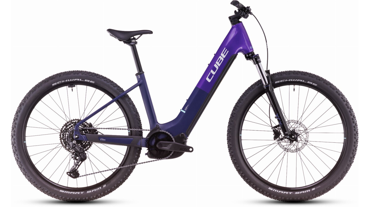 Cube Reaction Hybrid One 600 Wh E-Bike Hardtail Easy Entry 27,5" orchid´n´mint