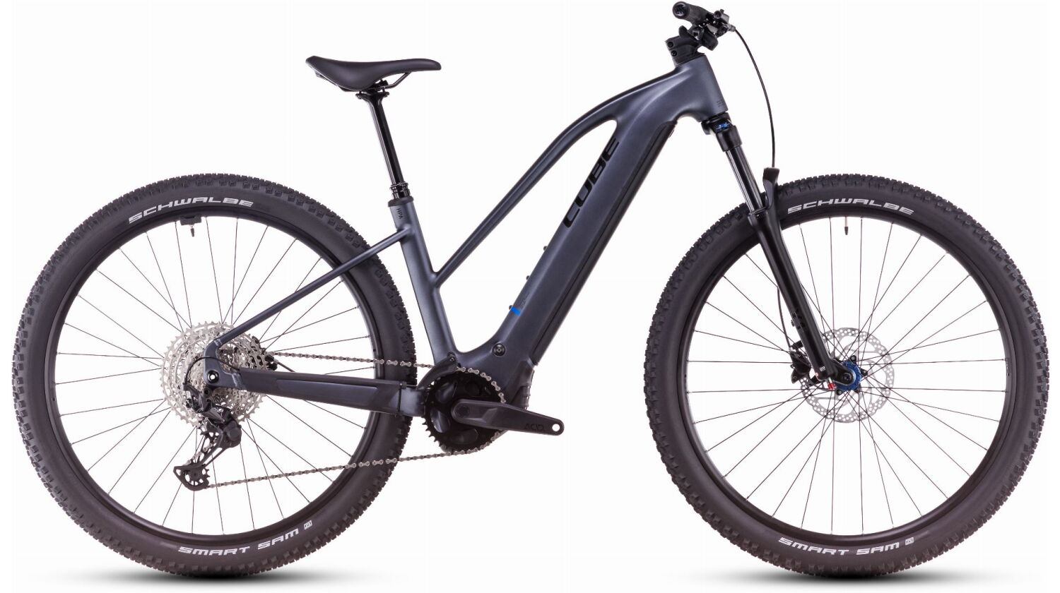 Cube Reaction Hybrid Pro 600 Wh E-Bike Hardtail Trapeze metallicgrey´n´black