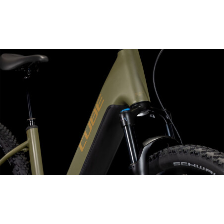 Cube Reaction Hybrid Pro 800 Wh E-Bike Hardtail Easy Entry 27,5&quot; dustyolive&acute;n&acute;gold