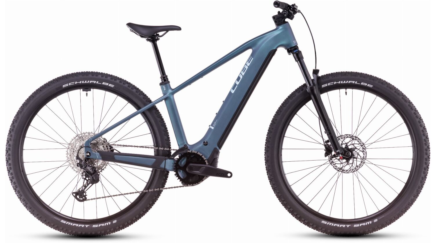 Cube Reaction Hybrid Pro 600 Wh E-Bike Hardtail Diamant smaragdgrey´n´prism