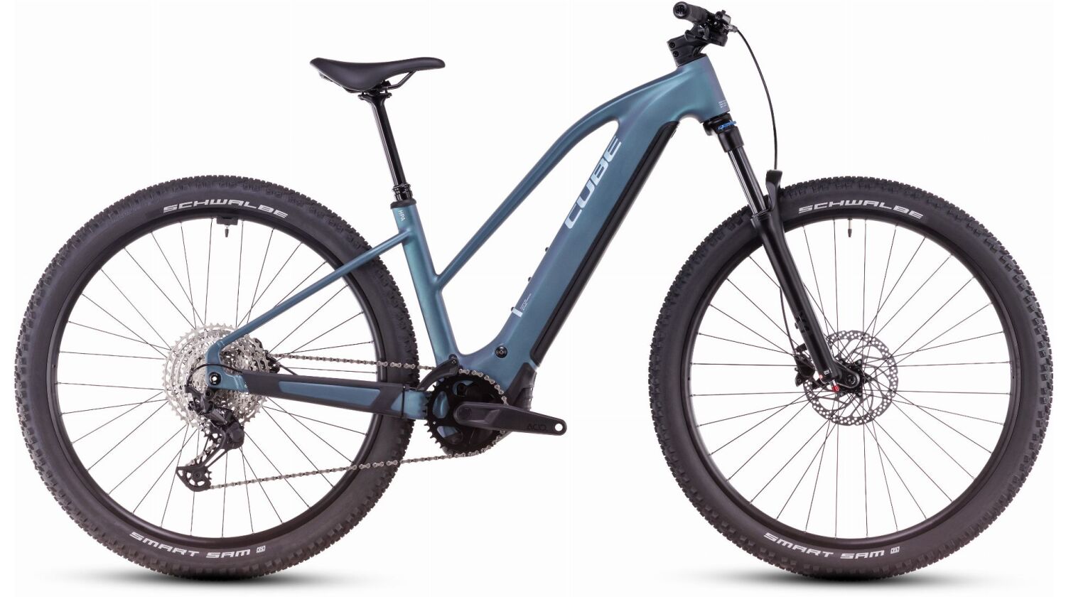 Cube Reaction Hybrid Pro 600 Wh E-Bike Hardtail Trapeze smaragdgrey´n´prism