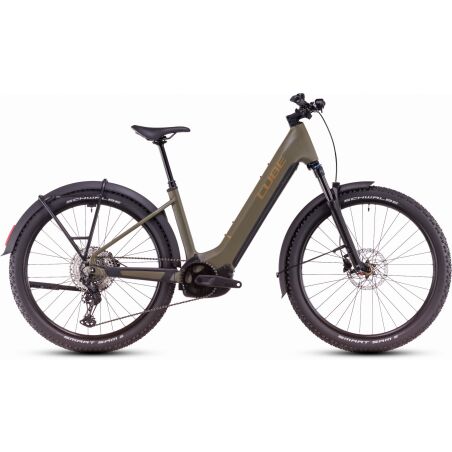 Cube Reaction Hybrid Pro Allroad 600 Wh E-Bike Hardtail Easy Entry 27,5&quot; dustyolive&acute;n&acute;gold