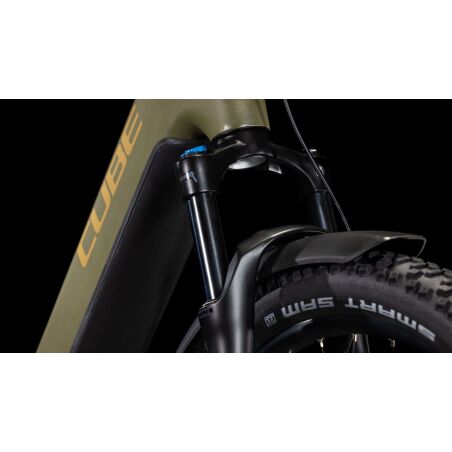 Cube Reaction Hybrid Pro Allroad 800 Wh E-Bike Hardtail Easy Entry 27,5&quot; dustyolive&acute;n&acute;gold