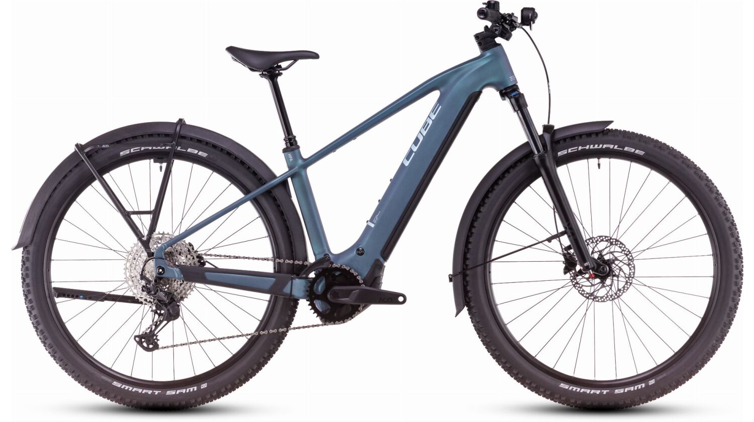 Cube Reaction Hybrid Pro Allroad 600 Wh E-Bike Hardtail Diamant smaragdgrey´n´prism