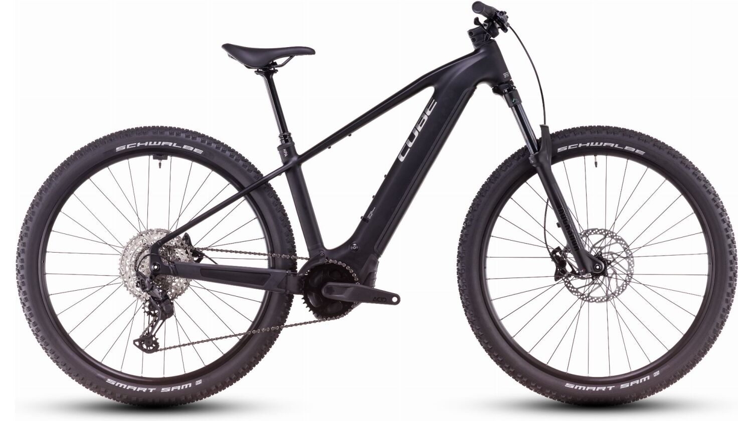 Cube Reaction Hybrid Race 800 Wh E-Bike Hardtail Diamant black´n´metal