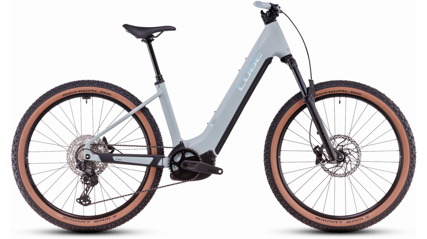 Cube Reaction Hybrid Race 800 Wh E-Bike Hardtail Easy Entry 27,5" desertgreen´n´prism