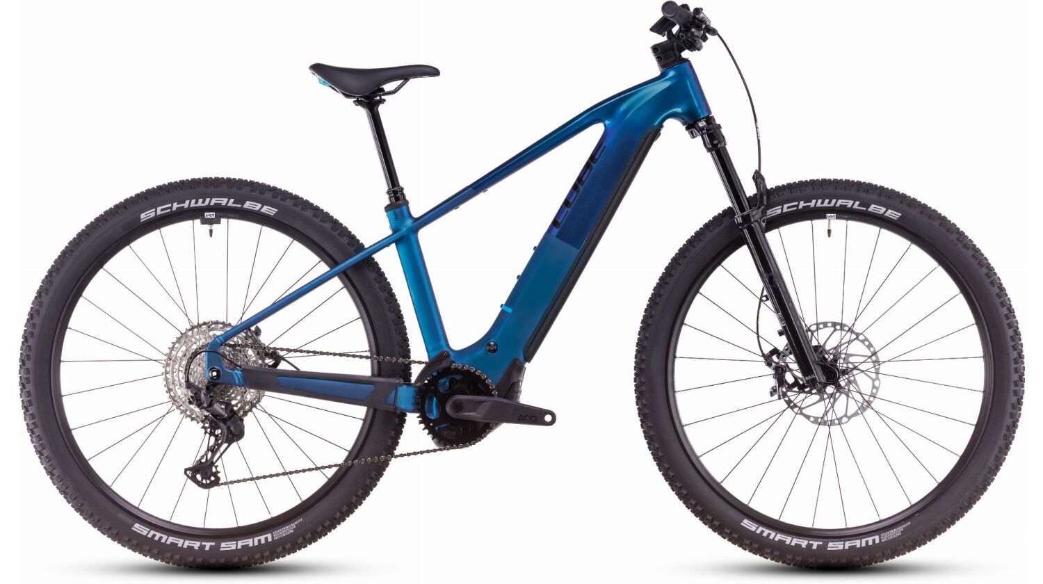 Cube Reaction Hybrid SLX 800 Wh E-Bike Hardtail Diamant nebula´n´blue