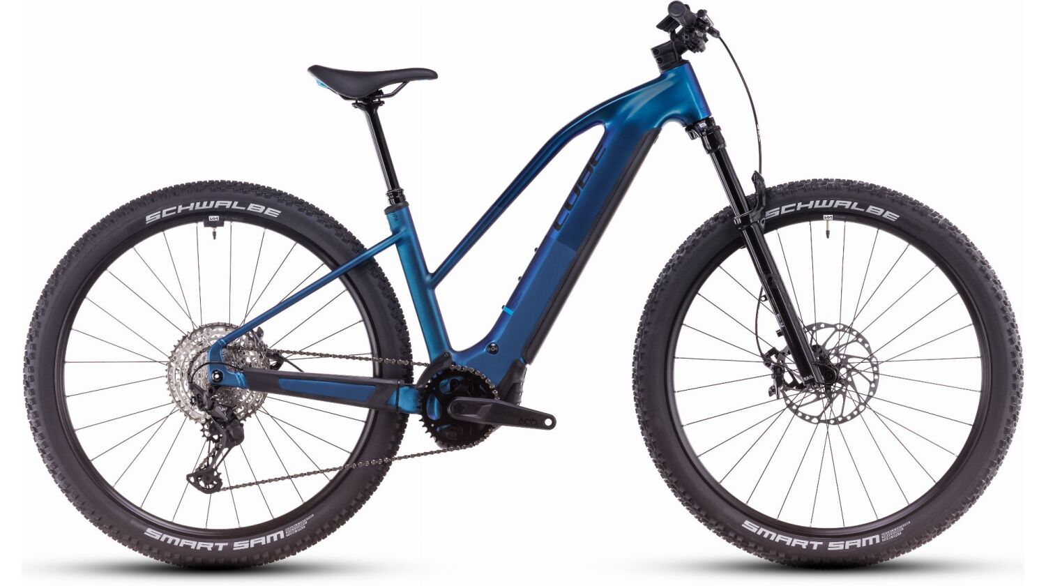 Cube Reaction Hybrid SLX 800 Wh E-Bike Hardtail Trapeze nebula´n´blue